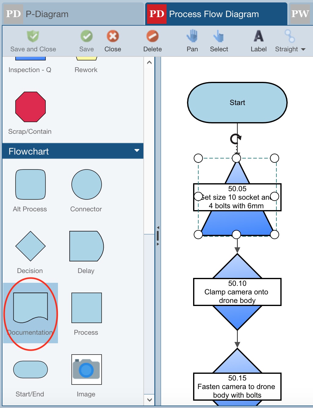 workflow diagram symbols