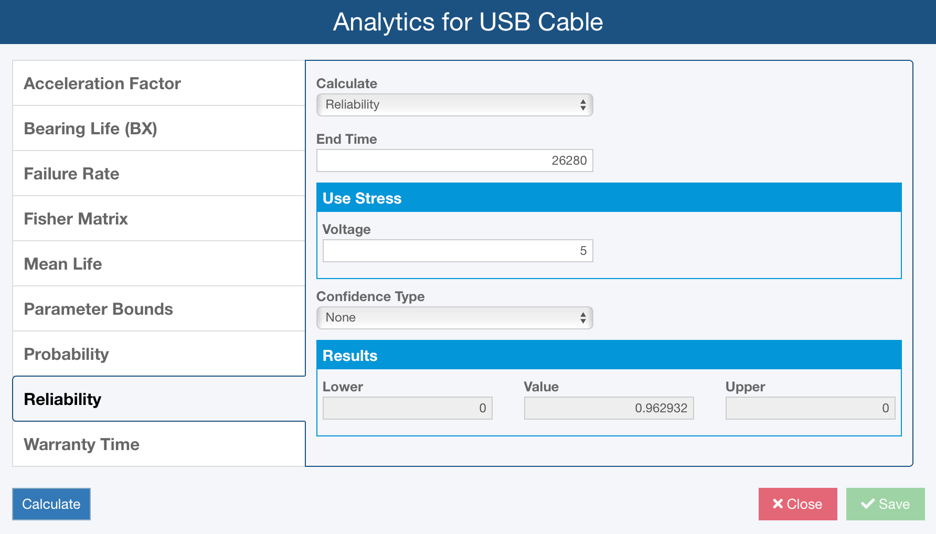 ALT Example - Step 6 Reliability screenshot