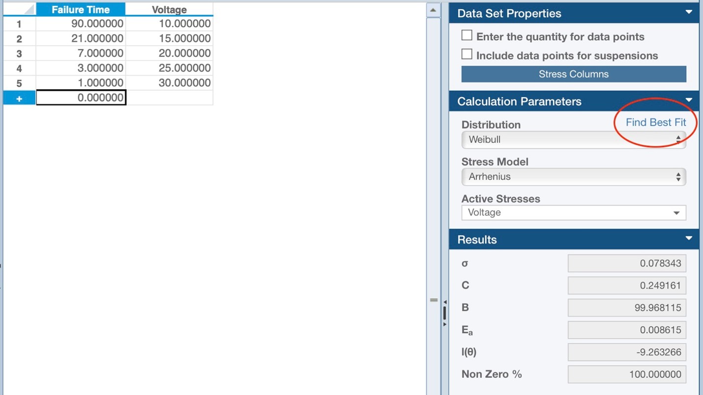 ALT Example - Step 6 Best Fit screenshot