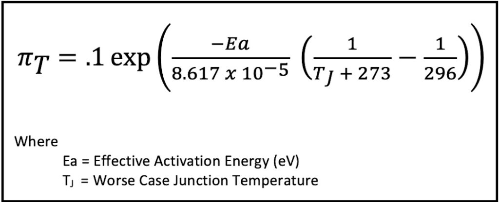 MIL-HDBK-217 Pi T Equation