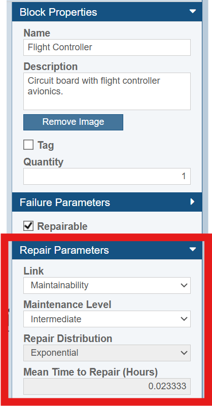 RBD - Maintainability Link screenshot