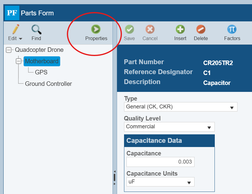 To Analysis Tree Properties screenshot