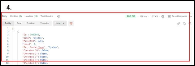 Postman API Response graphic