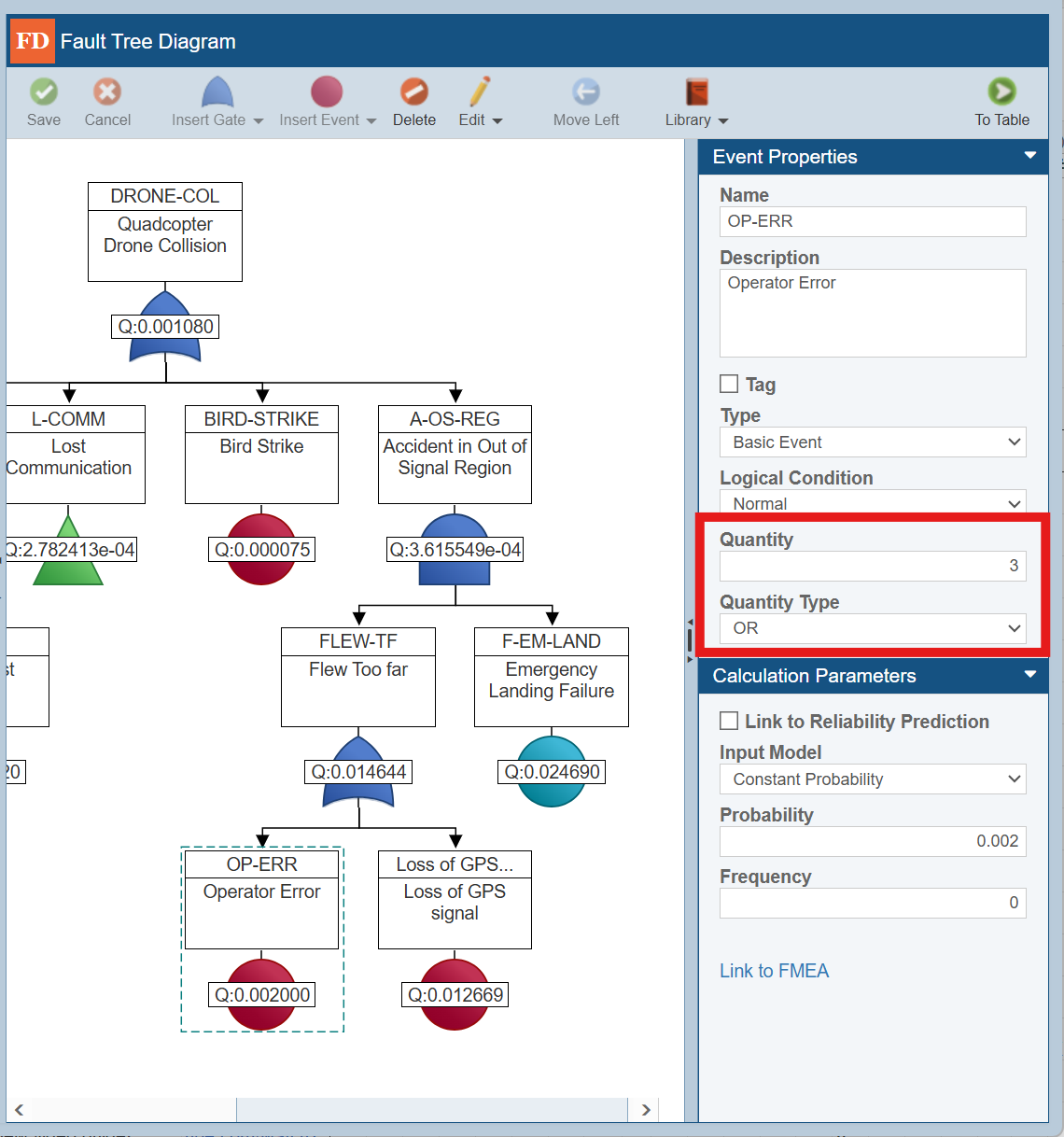 FTA - Multiple Event Quantity screenshot