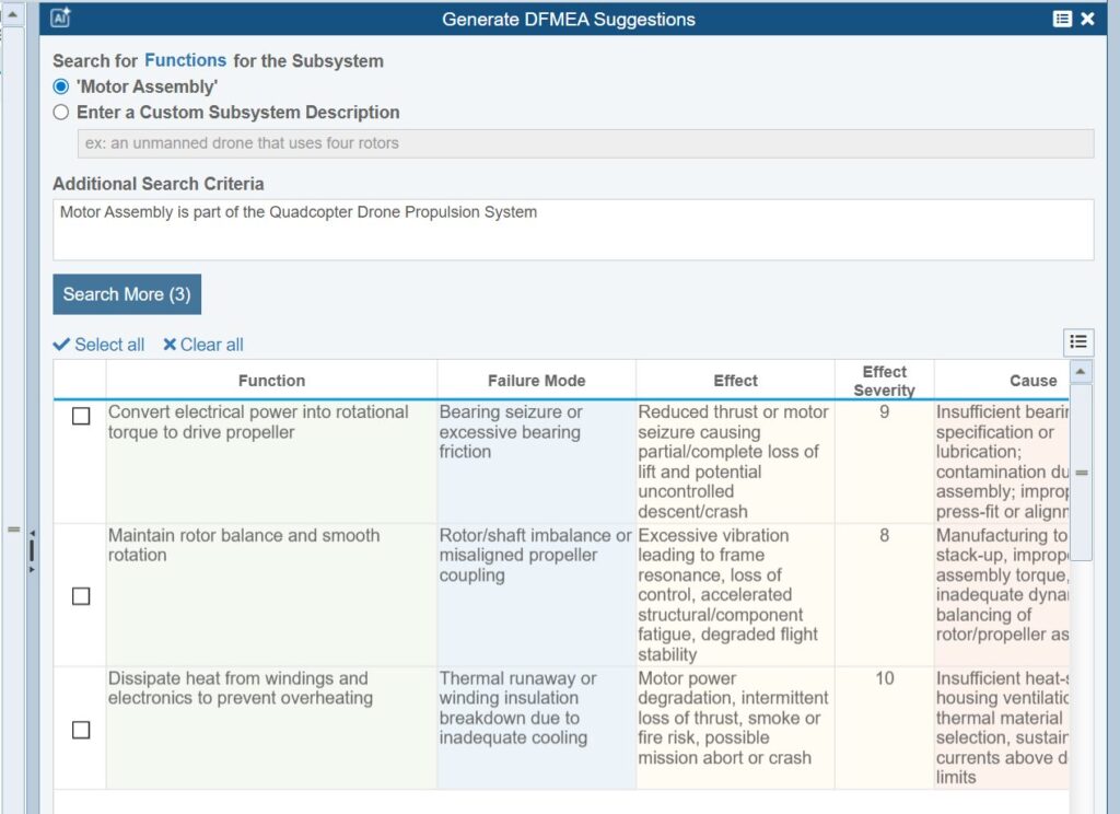 Generate Suggestions screenshot