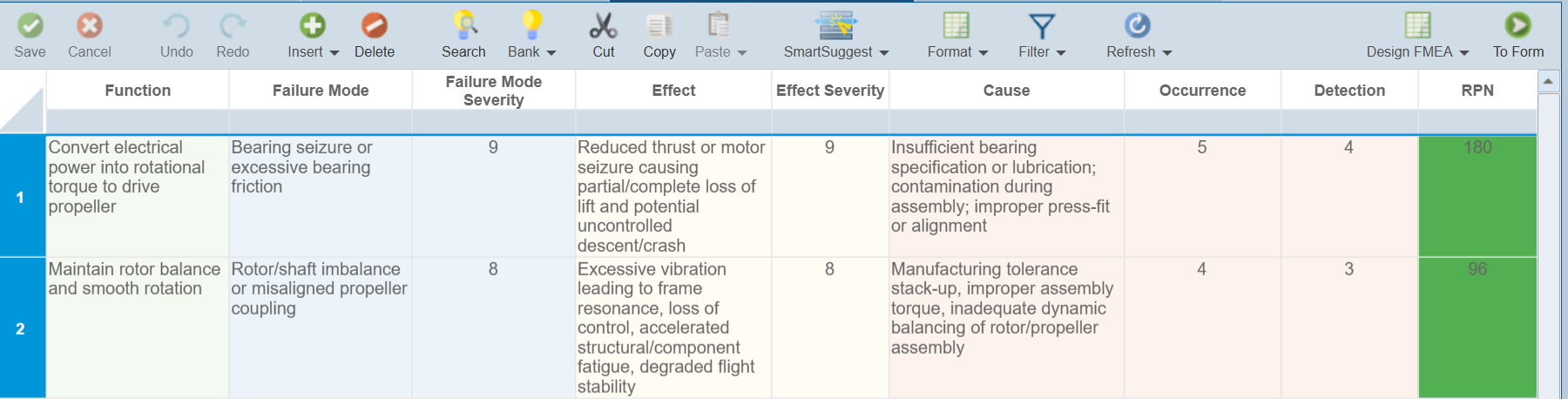 Generate Suggestions Worksheet screenshot