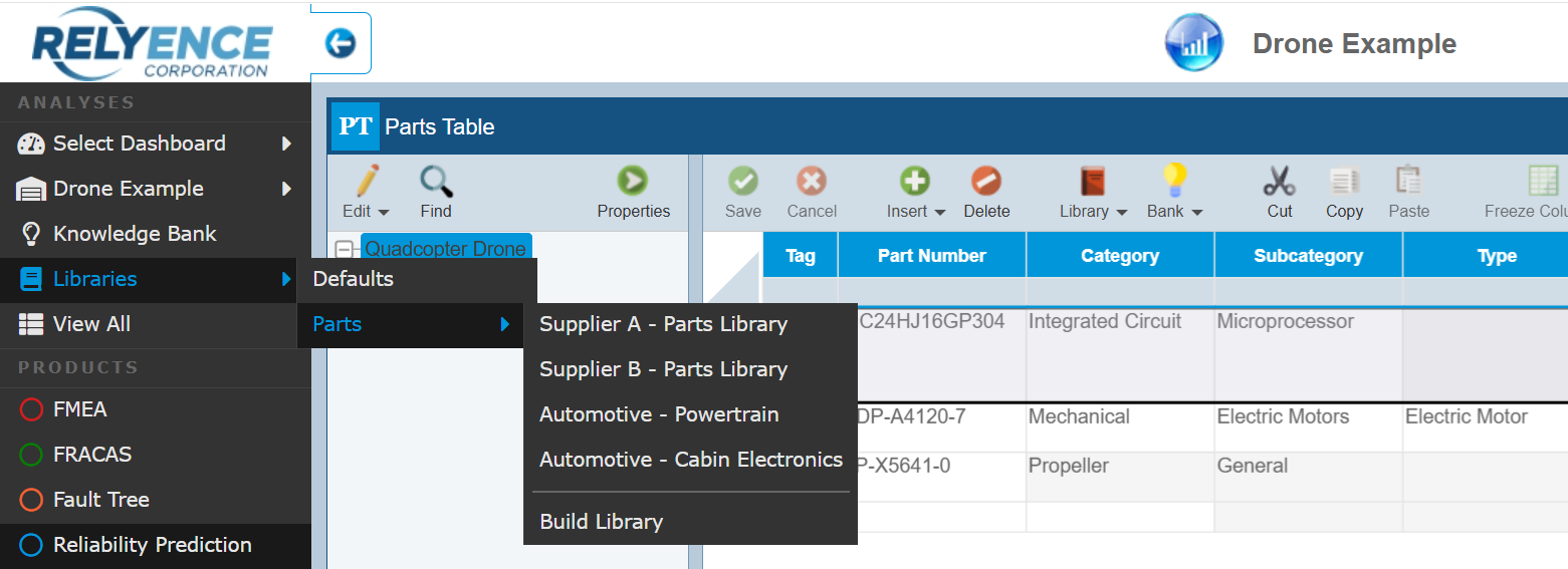 Multiple Parts Libraries screenshot