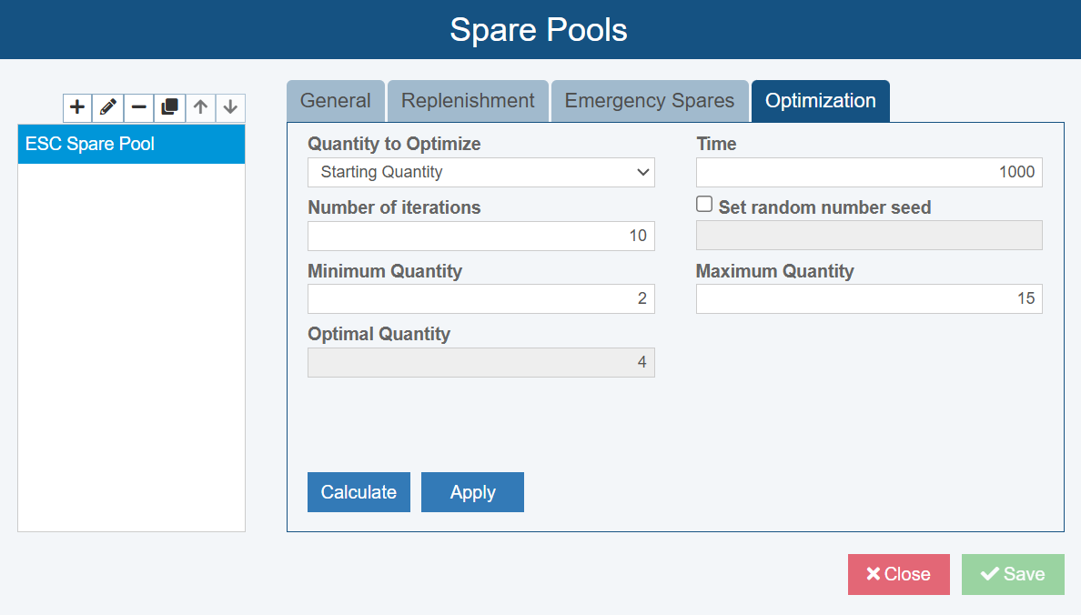 Spare Pools screenshot