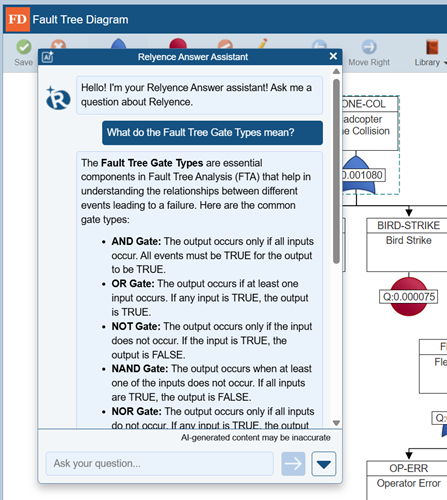 Relyence Answer Assistant screenshot