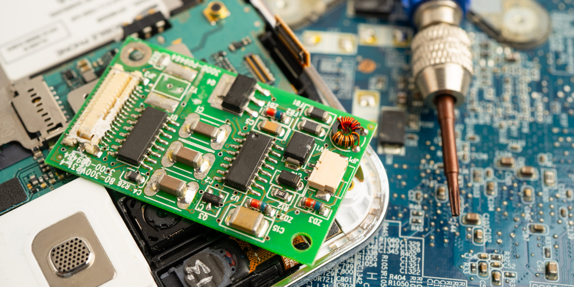 Electronic parts photo